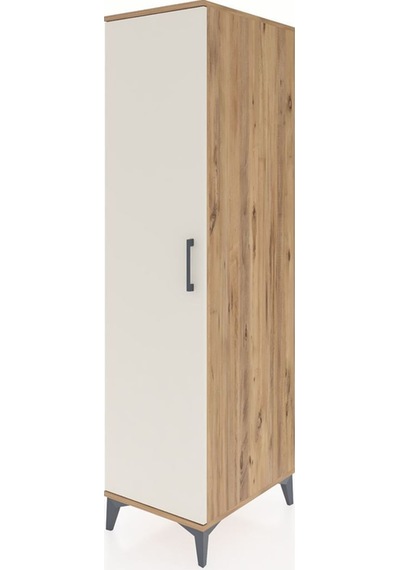 Kronos Dolap 4 Raflı Tek Çekmeceli Tek Kapaklı 44x59x182 Çam-aytaşı Atlas Çam