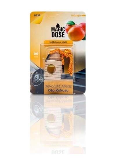 Autokit Magic Dose Dekoratif Kokulu Ahşap Ayna Süsü Mango 285 ML