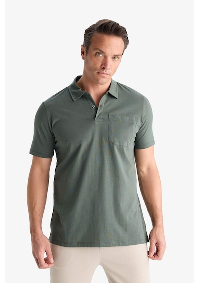 DeFacto %100 Pamuk Regular Fit Polo Yaka Kısa Kollu Tişört D7656AX25SPGN498