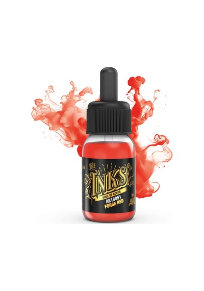 Ak Interactive 16051, 30 Ml. Dövme Kırmızısı Akrilik Mürekkep