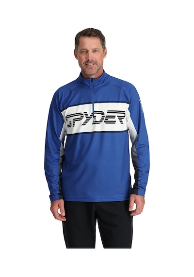 Spyder Paramount 12 Zip Erkek Mavi İçlik Üst Z4