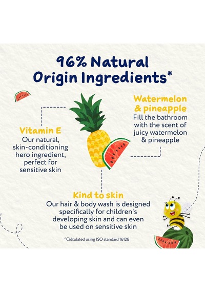 Karpuz Ve Ananas Özlü Çocuk Saç Ve Vücut Şampuanı 500 Ml