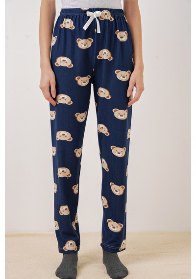 Bigdart 4323 Desenli Pijama Altı - F. Lacivert