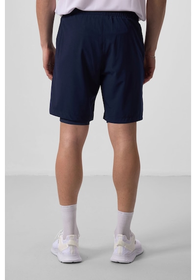 Tommy Life İndigo Polyester İnce Yumuşak Standart Fit Erkek Taytlı Şort - 81287 Indigo