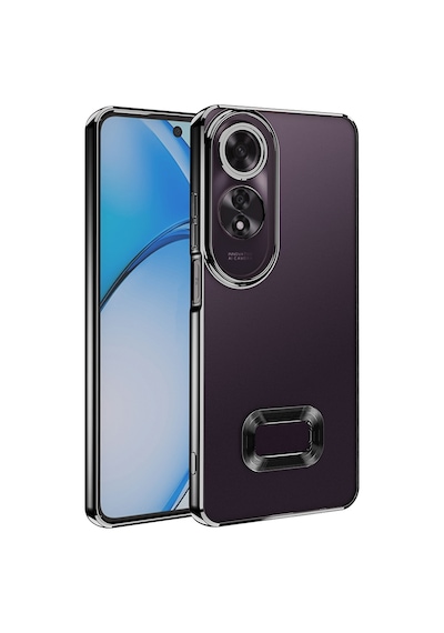 Oppo A60 Kılıf Kamera Lens Korumalı Logo Gösteren İnce Hafif Pazarplus Siyah