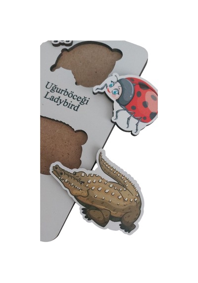 Hayvanlar Bul Tak Eğitici Öğretici Puzzle & Yapboz Bebek Çocuk Oyuncak