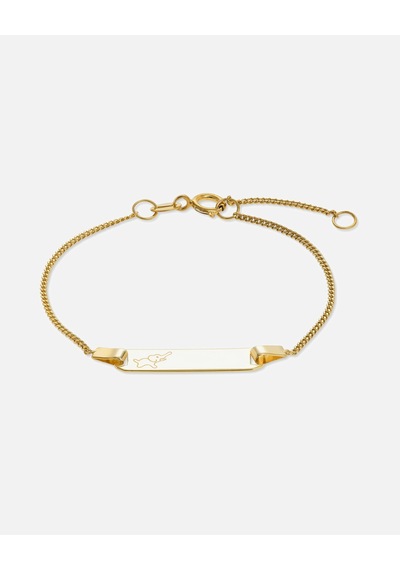 I.d. Armband 375er Gelbgold Şıklığı İle Zaman Tanımayan Hediye Seçeneği 14 Cm Uzunluk Altın