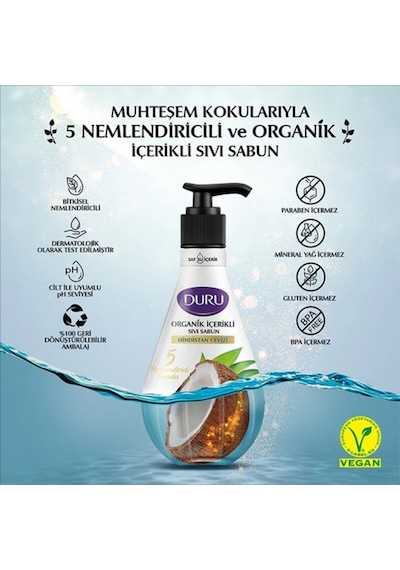 Sıvı Sabun 500 Ml Hindistan Cevizi