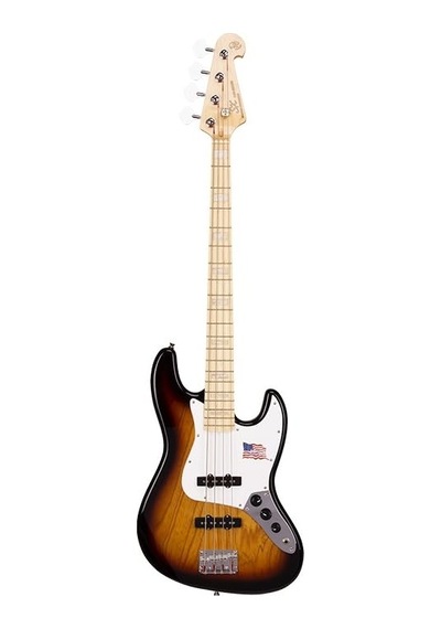 Sx Sjb75/3ts Bas Gitar, 3-tone Sunburst