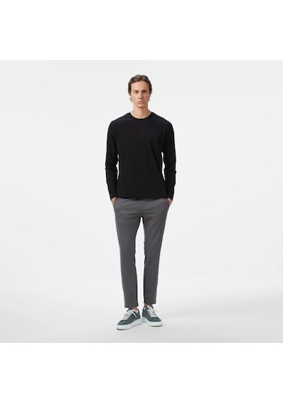 Nautica Classic Fit Erkek Uzun Kollu T-shirt V57007t Siyah