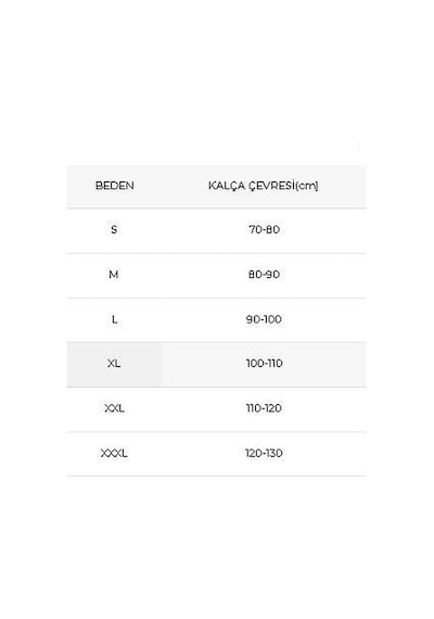 Sakro-i Liak Korse Kalça Çevresi 100-110 Cm