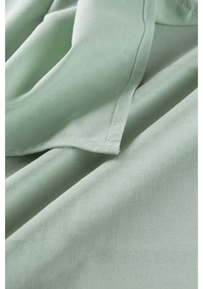 W Wellstil Premium Keten Runner 40 X 150 Cm Adaçayı Abanoz