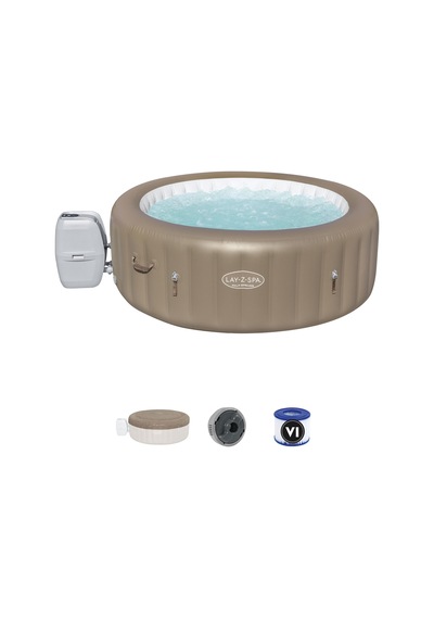 Lay-z-spa 60017 Palm Springs Airjet Şişme Spa Havuzu, 4-6 Kişilik Krem
