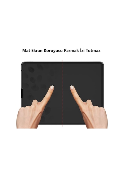 Apple Uyumlu iPad  Pro 12.9 6.nesil Mat Ekran Koruyucu Parmak İzi Bırakmaz