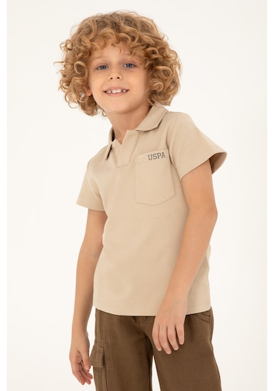 U.s. Polo Assn. Erkek Çocuk Kum Tişört 50295438-vr085 Kum