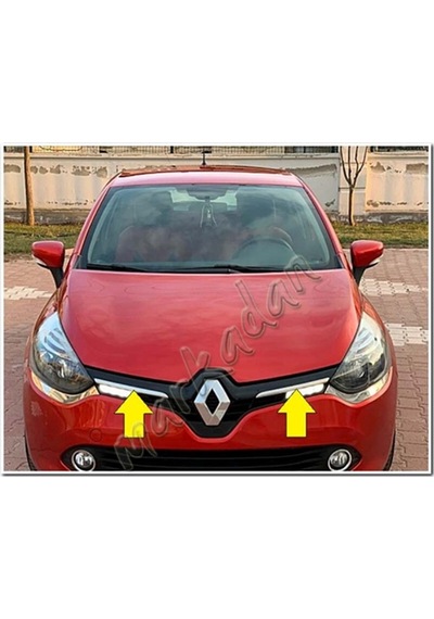 Markadan Renault Clio 4 Krom Ön Panjur 2012-2017 2 Parça Paslanma