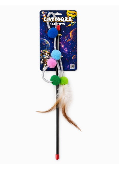 Catmozz Premium 5'li Ponpon Olta 45 Cm
