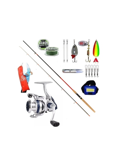 Okuma Aria-3000a 270cm 10-35gr Remixon Red Zoom Karbon Turna Spin Olta Takımı Seti