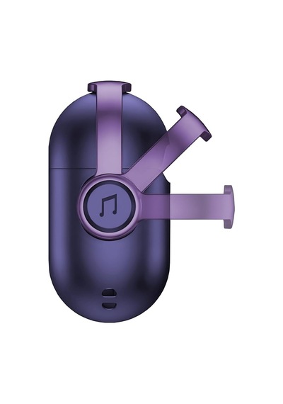 Airpods 3 Djpods Sert Malzemeli Kilitli Kapak Askı Aparatlı Airpods 3 Uyumlu Kılıf Mor - Mor