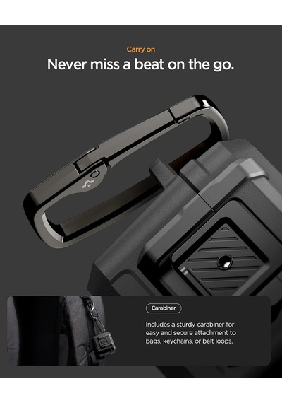 Airpods Pro 3 İle Uyumlu Kılıf Lock Fit Matte Black - Acs09825