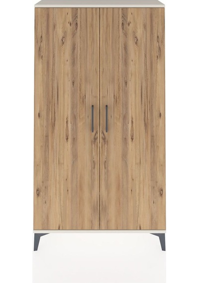 Arges Dolap 2 Raflı Kapaklı Tek Askılı 88x30x163 Aytaşı-çam Aytaşı