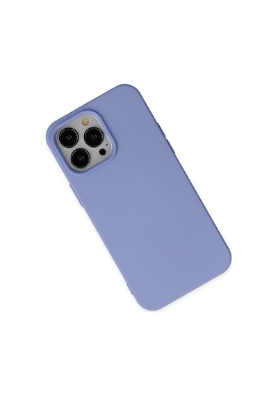 Apple iPhone  Uyumlu,  14 Pro Max Kılıf Nano İçi Kadife Silikon - Lila