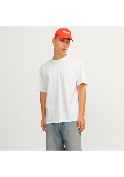 Jack & Jones Frederiksberg Erkek Beyaz Tişört 12262494-bw Beyaz