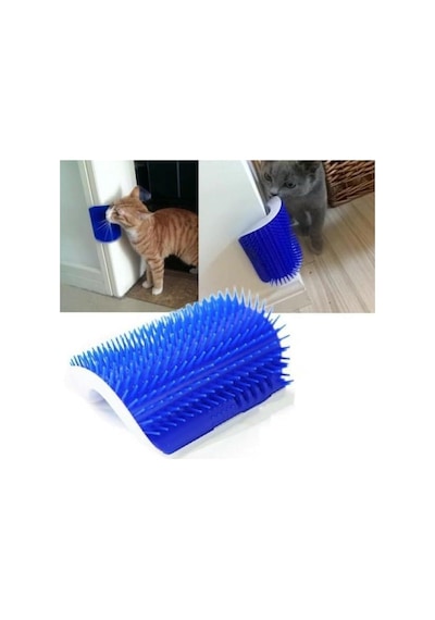 3b Trend Kedi Kaşınma Ve Evcil Hayvan Tüy Tarama Ve Kaşıma Fırçası Telli Beyaz
