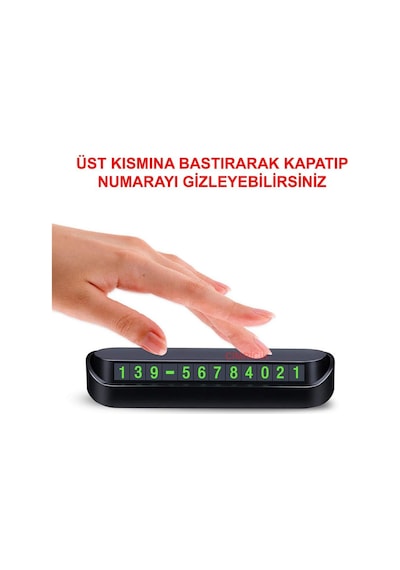 Araç Parktel Numaratör Oto Telefon Park Numaratörü Ön Cam Torpido (387745389)