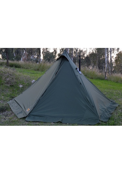 Bushlove Mega Xl Hot Tent Teepee Soba Çıkışlı Çadır V2 Haki