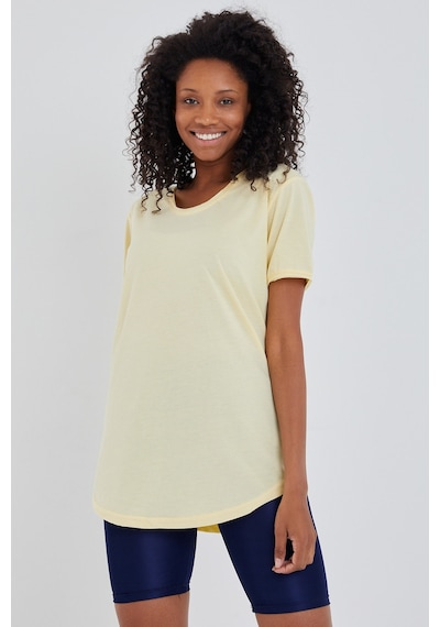 Kadın Açık Sarı Salaş T-shirt Ktcps001r01s Sarı Kadın Açık Sarı Salaş T-shirt Ktcps001r01s Sarı