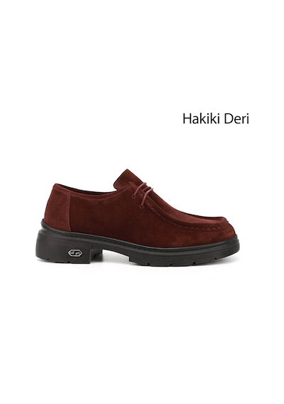 Gönderi(R) Gönderi R Kadın Bordo Süet Bağcıklı Hakiki Deri Comfort Ayakkabı Ddza55945532 Bordo Süet