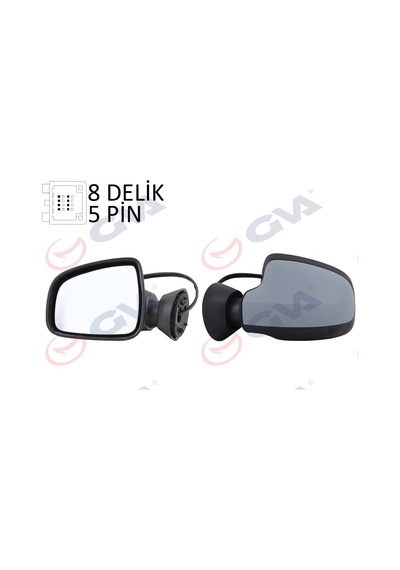 Gva 1019191-99 Dış Dikiz Aynası Sol Duster 11 Elektrikli Isıtmalı Astarlı Konveks 5 Fiş Vm-6802ehpl 963029836r-963019836r