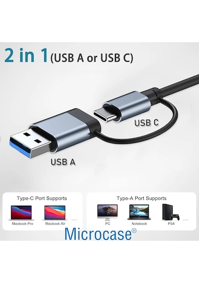 Tr Type C To Usb 3.0 7in1 Port Çoğaltıcı Hub Adaptör - Al4615