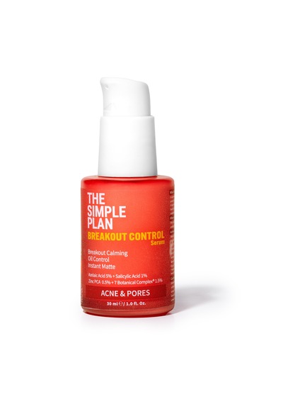 The Simple Plan Breakout Control Serum %5 Azelaik Asit + %1 Salisilik Asit, Yağ Kontrolü Ve Anında Matlık, 30 Ml