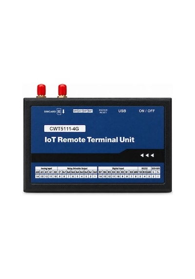 Cwt5111 4g-gps Uzaktan Veri Toplama Modülü Rtu Modem 2 Antenli
