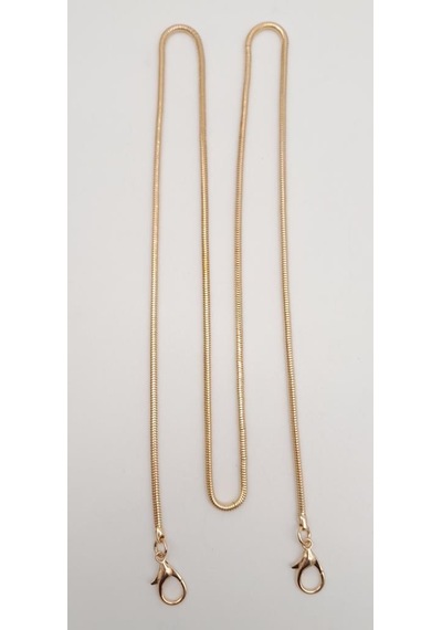 Çanta Aksesuar 120 Cm Light Gold Renk Solucan Model Kancalı Çanta Zinciri Diğer