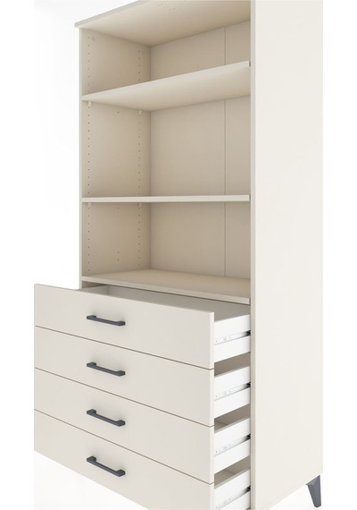 Hyperion Dolap 3 Raflı 4 Çekmeceli 88x44x182 Aytaşı-aytaşı Aytaşı