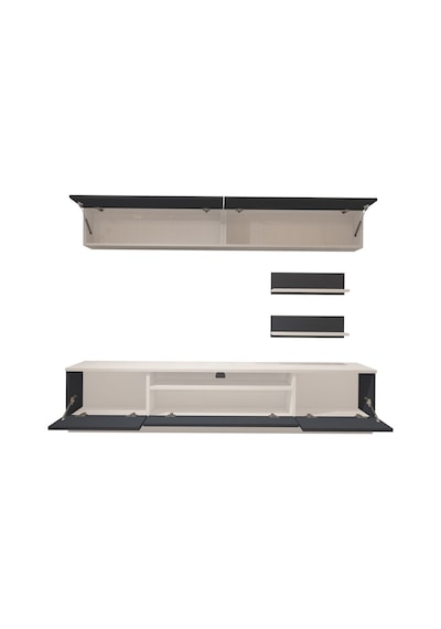 Decoraktiv Trendstyle 5 Mdf Tv Ünitesi Tv Sehpası Beyaz - Antrasit