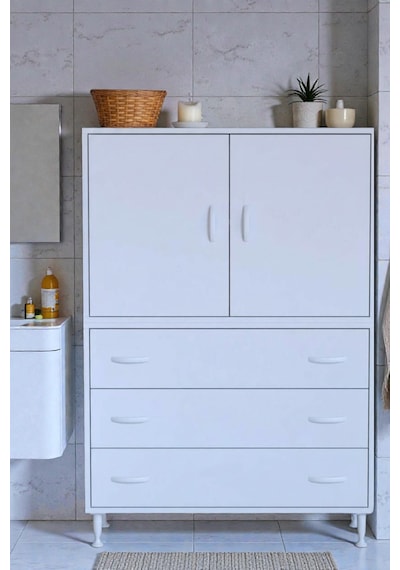 Eliusta Alia Çok Kullanışlı Dolap G:100 Cm Üst Bölme Kapaklı Alt Bölme Çekmeceli 100x138x32,5 Cm Modül Dolap Beyaz Eliusta Alia Çok Kullanışlı Dolap G:100 Cm Üst Bölme Kapaklı Alt Bölme Çekmeceli 100x138x32,5 Cm Modül Dolap Beyaz