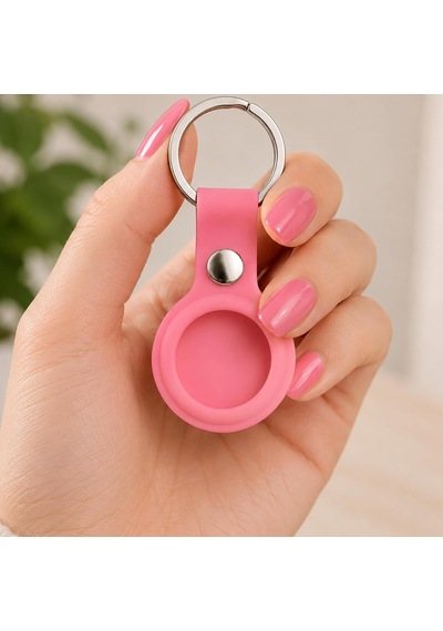 Airtag İle Uyumlu Silikon Anahtarlık Kılıfı A020 Darbe Emici Koruma Metal Halkalı Tracker Holder Çizilmeye Dayanıklı Çanta Bavul Anahtar Evcil Hayvan Takibi Koruyucu Kılıf Haki 1 Adet