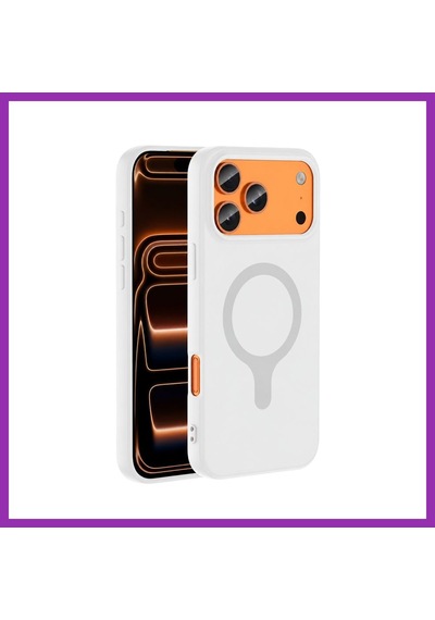 Bezos Joko İphone 18 Pro/17 Pro Z Silikon Magsafe Kapak - Beyaz Bty