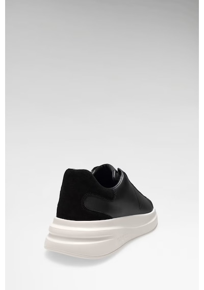 Guess Elba Deri Karışımlı Erkek Sneaker Ayakkabı Fmpvıbsue12 Siyah