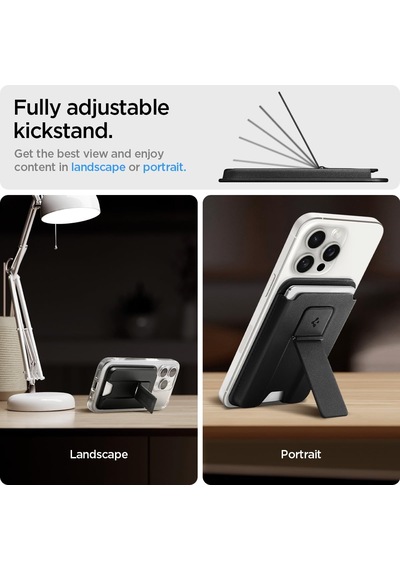 Magsafe Destekli Cüzdan Smart Fold 2 Mag Fit 3 Kartlık Black - Afa07149