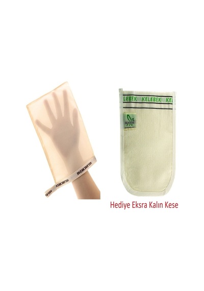 Kelebek Kese İpek Hakiki Koza Ipeğinden Banyo Kesesi+ Eksra Kalın Çok Renkli