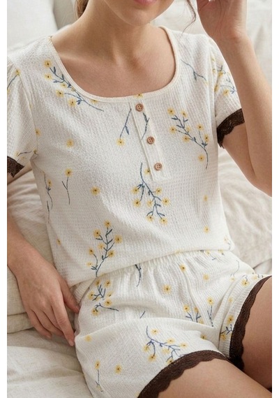 Norcia Sports Dantel Detaylı Çiçek Baskılı Şortlu Pijama Takımı 4584 Beyaz Çok Renkli - 929322331 Çok Renkli - 929322331 Çok Renkli Norcia Sports Dantel Detaylı Çiçek Baskılı Şortlu Pijama Takımı 4584 Beyaz Çok Renkli - 929322331 Çok Renkli - 929322331 Çok Renkli