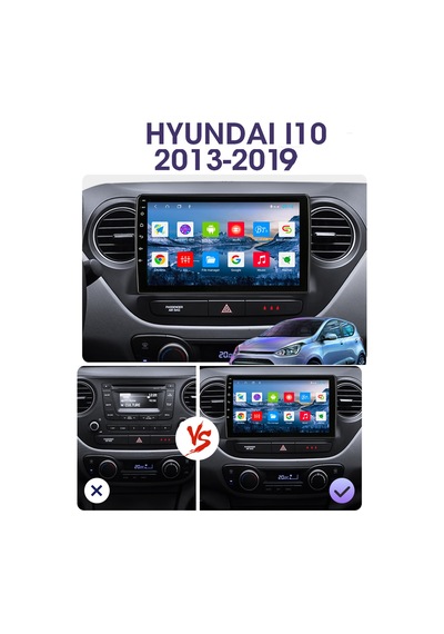 Hyundai İ10 2013-2019 Android Multimedya 2/32gb Carplayli 9 İnchd