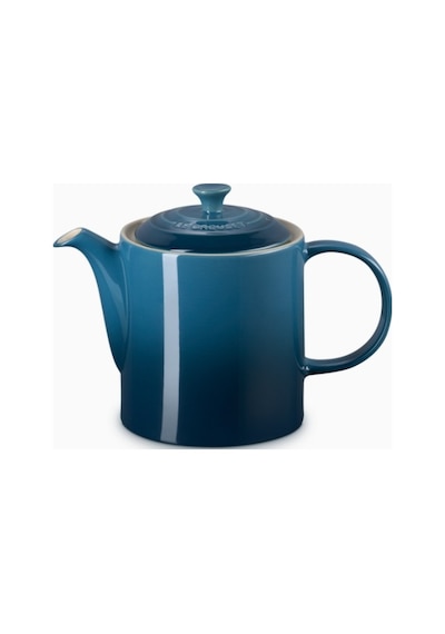 Le Creuset 4 Fincan Kapasite Şık Tasarım Büyük Seramik Demlik Çaydanlıklar Koyu Turkuaz