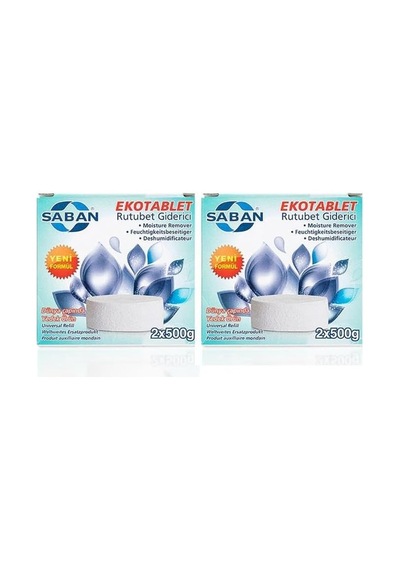 2 Adet 2x500 Gr Nem Alıcı Rutubet Ve Küf Önleyici Yedek Tablet Portakal Diğer