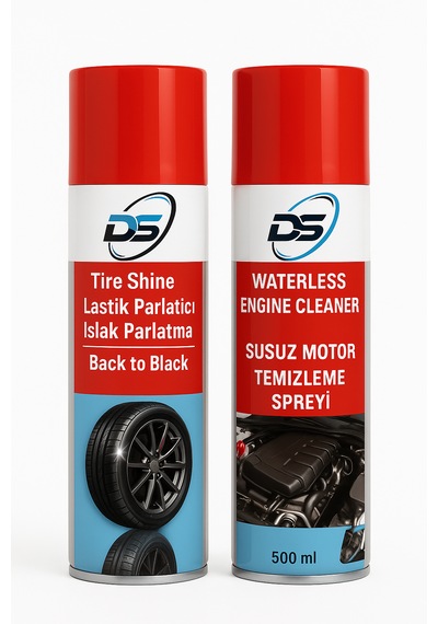 Parlaklık Seti Susuz Motor Temizleyici + Lastik Parlatıcı